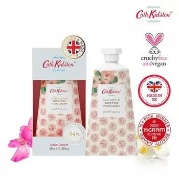 Cathkidson Веганский крем для рук Sweet Pea 50 мл Sweet Pea с ароматом жасмина и мускуса