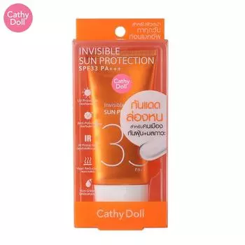 Cathy Doll Invisible Sun Protection SPF33 PA+++, длительная защита от UVA и UVB, без белого оттенка и нежирный, 60 мл - Thai Skin Care 60 ml