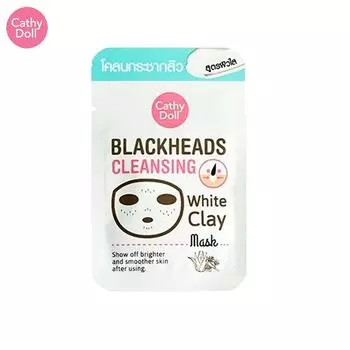 Cathy Doll Очищающая маска с белой глиной от черных точек 5 г - Тайский уход за кожей