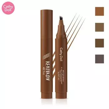 Cathy Doll Real Brow 4D Тинт 2 г - Тайская косметика 01 LIGHT BROWN