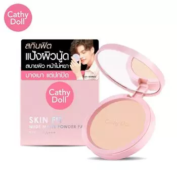 Cathy Doll Skin Fit Nude Matte Powder Pact SPF30 PA+++ No.01-04 12 г - Тайская косметика для макияжа