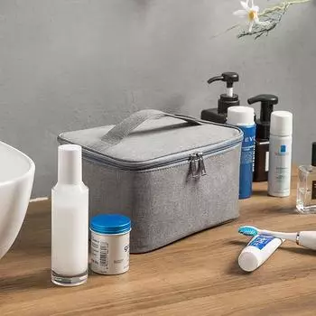 Cationic Большая вместительная мужская косметичка, удобная дорожная сумка-туалет, сумка для хранения на открытом воздухе, водонепроницаемая женская косметичка синий
