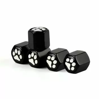 Catland Air Valve Cap, Valve Cap, Paw Pattern, Cat and Pet Paw Design, Cute,