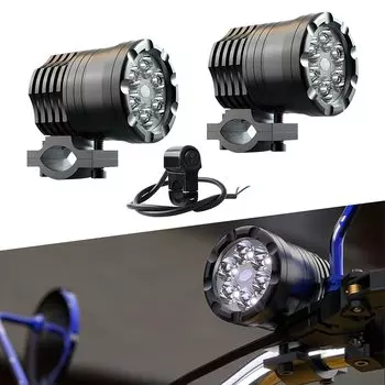 Catland Motorcycle Fog Light, Auxiliary Light, Headlight, Work Light, Work Light, With Switch, White, Single light emitting pattern