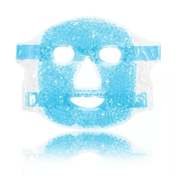 CatMoz Gel Face Cold and Warm Beauty Facial Skin 5 цветов Прозрачная маска, Маска, Многоразовая, Охлаждающая, Расслабляющая, Упаковка, Уход, Увлажнение, (синий) синий