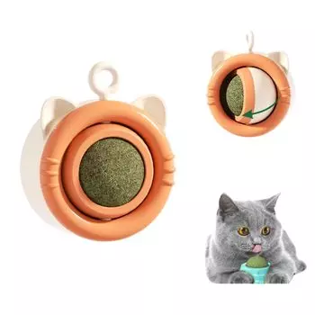 Catnip Cat Thin Cat Лизательные средства для кошек Cat Matatabi Cat Cat Cat Actinium Ball Hacka Teeth Cat Toy Мяч, Мяч, Вращение на 360°, Мяч, Игрушка, Пищеварение, Принадлежности,