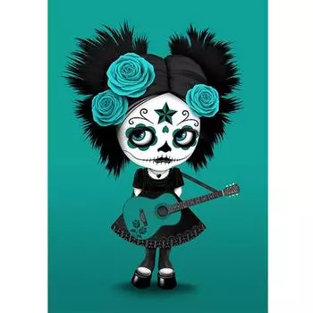 Catoon 5D DIY Круглая алмазная роспись Вышивка Дрель Рукоделие Крест Ремесло Стежок Набор Домашний Декор 20X30CM