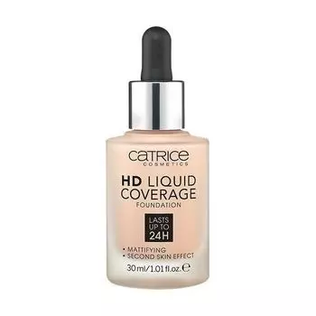 Catrice Hd Liquid Coverage Foundation держится до 24 часов 020-Розово-бежевый 30мл
