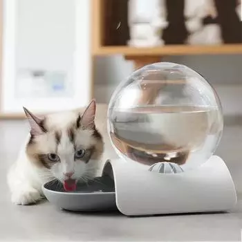 Cats Automatic Water Dispensers Round Snails Bubble Kitten Circulate Water Feeder 2.8L Drinking Bowl Pet Dogs Fountain Drinker