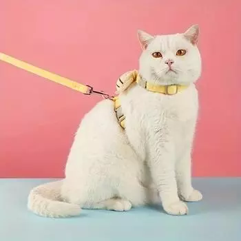 Cats Harness Products for Pets Accessories Collar Small Breeds Kittens Harness Pet Leash Necklace Collars Things S фиолетовый
