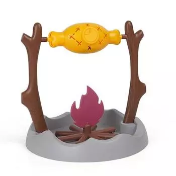 Cats Puzzle Feeder Interactive Treat Dispenser And Slow Feeder Pet BBQ Roller Cat Brain Exercise Toy Cognitive Training Game жёлтый