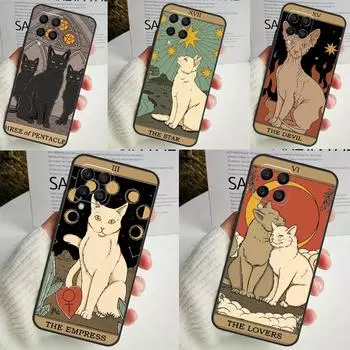 Cats Tarot Witchcraft For Samsung Galaxy M13 M33 M53 M12 M32 M52 M14 M34 M54 M20 M51 M21 M30s M31s M15 M55 Case Samsung M31s
