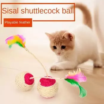 Cats Toys Pet Sandbox for Cats Accessories Catching Ball Training Supplies Products Home Garden Catnip Toy Scraper Things Stuff 1pcs