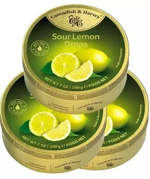 Cavendish Sour Lemon 200g x 3 cans