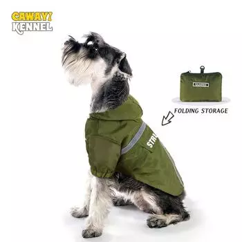 CAWAII KENNEL дождевик для домашних животных, светоотражающая водонепроницаемая одежда для собак, модный плащ для маленьких собак, портативная одежда для щенков бульдога