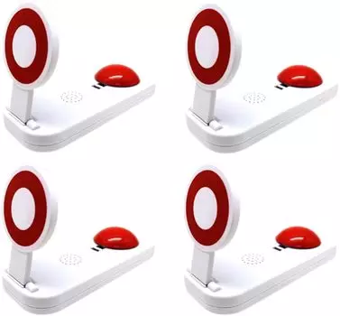 CAWKAY Пинг-понг Звонок Быстрое нажатие Ответ Кнопка викторины Пинг-понг Пинг-понг Бу Вечеринка Товары (Набор 4)