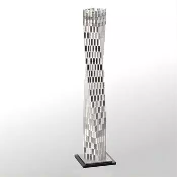 Cayan Tower Infinity Tower Dubai Scale By Building Block Set Модель PDF Guide by Email