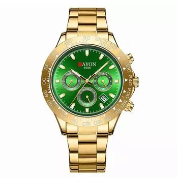 CAYON Новые часы для мужчин Элитный бренд хронограф мужские спортивные часы водостойкие кварцевые часы из нержавеющей стали Relojes Hombre