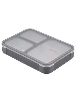 CB JAPAN Foodman Bento Тонкая коробка для бэнто, которую можно переносить, 600 мл Не протекает Двойная Надежно фиксируется замком Коробка DSK, вертикальная, [Антибактериальная],
