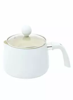 CB JAPAN One Hand Pot Blue 1.9L High Durability Ceramic Paint Processing Compatible with IH Multi-Purpose Pot Copan