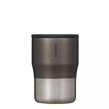 CB Japan Tumbler with Lid 320ml Stackable Vacuum Insulated Stainless Steel 2 Layer Structure Transparent Lid for Easy View Graphite Gray NORA Tumbler