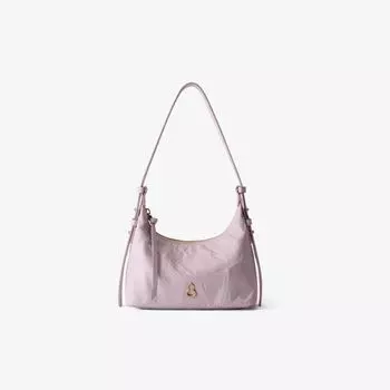 Cbfyz Kkgsr Kingyuan Hobo Bag Cowhide Underarm Bag Women 2025 New Texture Soft Leather Commuter Messenger Bag Pink