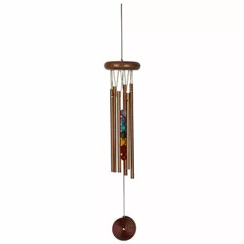 CC7BR Woodstock Woodstock Chakra Chime Seven Bronze Chakra Chime Seven Stones Bronze Feng Chime Stones, Shui/Entrance Chime/Wind [Предмет]
