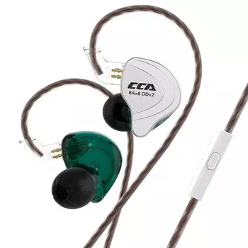 CCA C10 IEMs 4BA 1DD Earmoni Canal Earphones Wired Gaming Earphones Chinese Earphones Ear Hanging Gaming Earphones Earphones Alloy Cover Heavy Bass