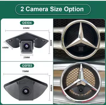 CCD AHD 1080P Автомобиль Логотип Камера Переднего Вида Для Mercedes Benz C/E/ML Vito Viano W211 W212 W164 W203 W204 W205 W639 W209 W447 CVBS-720x480P