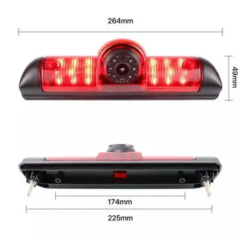 CCD AHD 1080P Автомобильная крыша светодиодный стоп-сигнал камера заднего вида для Fiat Ducato Peugeot Boxer Citroen Jumper 2007-2018