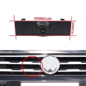 CCD Автомобильный вид спереди Парковка Ночное видение Положительный Водонепроницаемый Логотип Камера Для Volkswagen Для VW Tiguan L 430PHEV 2019 2020 2025 CVBS 1080x720P