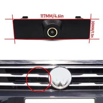 CCD Автомобильный вид спереди Парковка Ночное видение Положительный Водонепроницаемый Логотип Камера Для Volkswagen Для VW Tiguan L 430PHEV 2019 2020 2021 CVBS 1080X720P