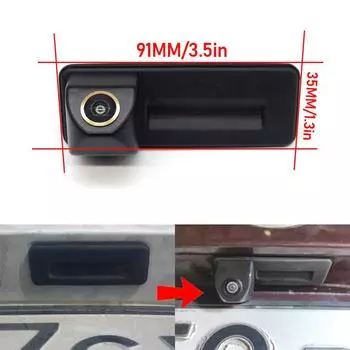 CCD Full HD камера заднего вида на ручке багажника автомобиля для Skoda Rapid Sedan 2011 2012 2013 2014 2015 камера заднего вида парковочная камера резервная камера Static Guidelines