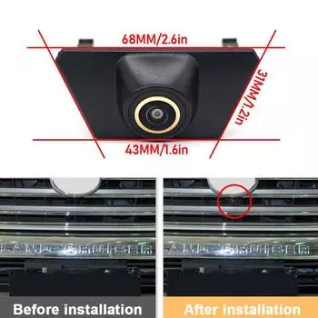 CCD HD Автомобильная передняя камера для парковки ночного видения с положительным водонепроницаемым логотипом для Toyota Land Cruiser 200 LC200 2012 2013 2014 2015 CVBS 1080X720P