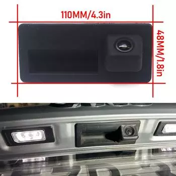 CCD HD Fisheye камера заднего вида для Volkswagen Sharan Golf plus 2008~2019 Ручка багажника автомобиля Реверсивный парковочный монитор Аксессуары Static Guidelines