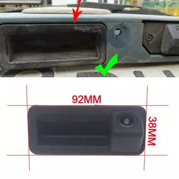 CCD камера заднего вида для автомобиля, водонепроницаемая камера на ручку багажника для Ford Fiesta Hatch MK6 MK7 MK7.5 2008~2019 Fiesta ST 2013~2017 NTSC