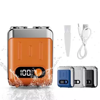 CCDBD Маленький электрический электрический электрический закрытый низкий IPX7 для сухого и влажного магнитного резака LED Простота в бизнесе Всегда в бритвенной машине для мужчин
