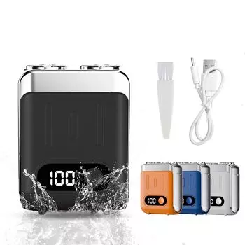 CCDBD Маленький электрический электрический электрический закрытый низкий IPX7 для сухого и влажного магнитного резака LED Простота в бизнесе Всегда в бритвенном станке для мужчин