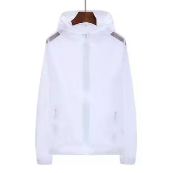 CCHONG унисекс летние карманы на молнии с капюшоном ветрозащитное солнцезащитное пальто куртка для рыбалки 7XL белый