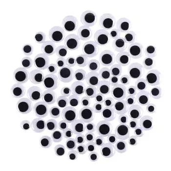 CCINEE Doll Black Movable Doll 4 Paste Set of 200 Eyes, Eyes, Type, Eyes, 12mm/15mm/18mm/20mm, Sizes, Type, Approx.