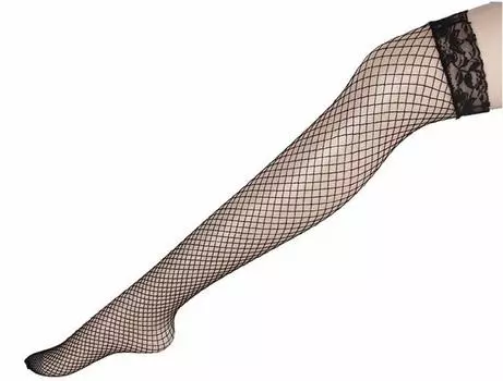 CCINEE Sexy Fishnet Tights Garter Stockings Knee Costume Fishnet Tights Disguise Cosplay Costume High/Lingerie Halloween/Garter (Black/Medium Net)