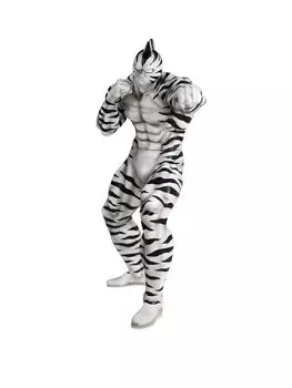 CCP CMC Series CCP Muscular Collection Kinnikuman Zebra Original Color PVC Painted Finished Soft Vinyl Figure NO.68 2.0 Approx. 19.5cm