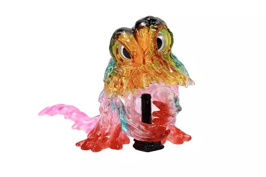CCP Middle Size Series Godzilla EX Chimney Hedorah Psychedelic Color Clear 90mm PVC Soft Vinyl Figure [4th Edition] Ver. Approx. Pre-painted