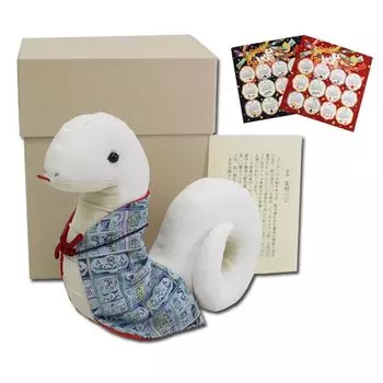 [cct811] кукла зодиака статуэтка талисман Tatsumura Art Textile Rip (Сделано в японии) Мягкая игрушка змея Reiwa 7th Zodiac Snake идет с подарком