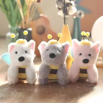 CCute Милый Клубничный Кролик Подвеска Плюшевая Игрушка Кукла Кролик Сумка Подвесное Украшение Брелок Кукла Кукла 12cm