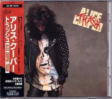 CD ALICE COOPER - Trash 258P5278 EPIC SONY 1989 Япония Рок