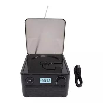 CD-плеер с двумя динамиками Bluetooth, перезаряжаемый портативный CD-плеер с разъемом для наушников для дома и улицы