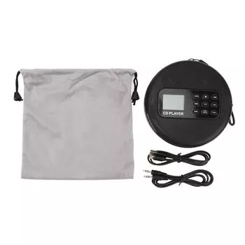 CD-плеер с воспроизведением MP3, ЖК-дисплеем, портативным двойным динамиком, портативным CD-плеером для дома и автомобиля