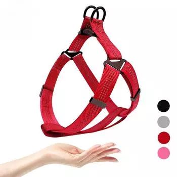 CDDMPET Big Dog Y Harness Регулируемая нейлоновая шлейка для собак средних и больших размеров Светоотражающие нагрудные ремни для собак Шлейка для прогулок с бульдогом M Bust 42-57cm