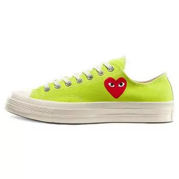 CDG Play x Converse 1970s Chuck Taylor All Star Low Низкие Эспадрильи Унисекс Зеленый 42.5